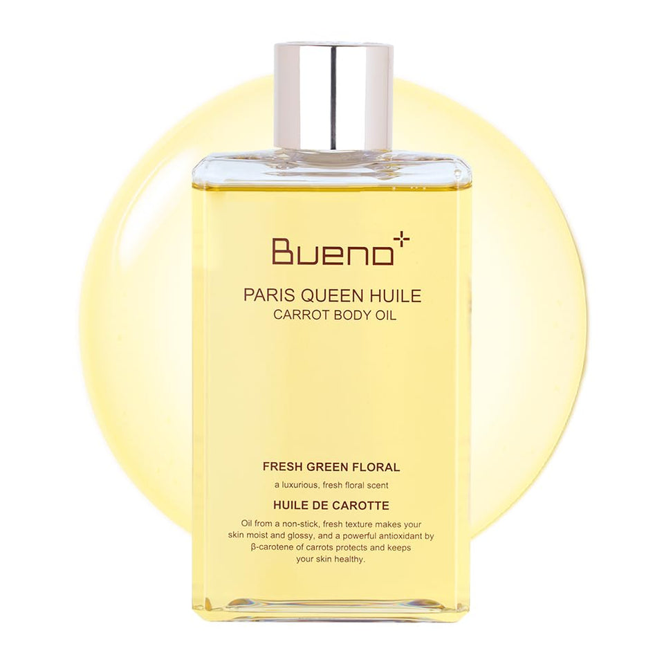 Bueno+ front packaging showing bottle and label, highlights premium formulation