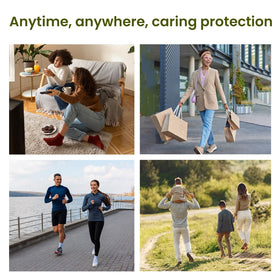 Bukihome lifestyle walking in sneakers showing improved comfort