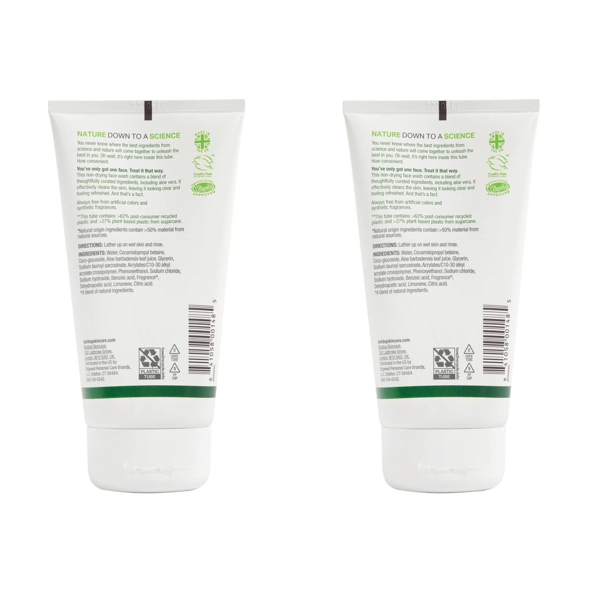 Bulldog Skincare for Men foam texture close-up showing gentle lather benefit