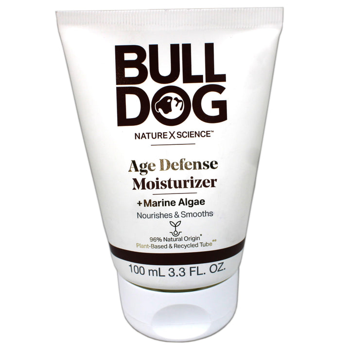 Bulldog Skincare front jar view showing clean branding and straightforward benefits