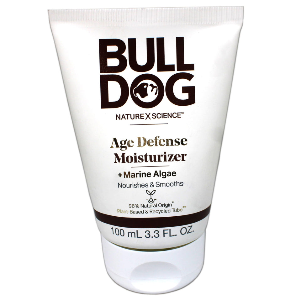 Bulldog Skincare front jar view showing clean branding and straightforward benefits