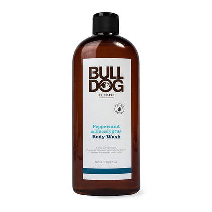 Bulldog front packaging showing peppermint eucalyptus scent and size benefit