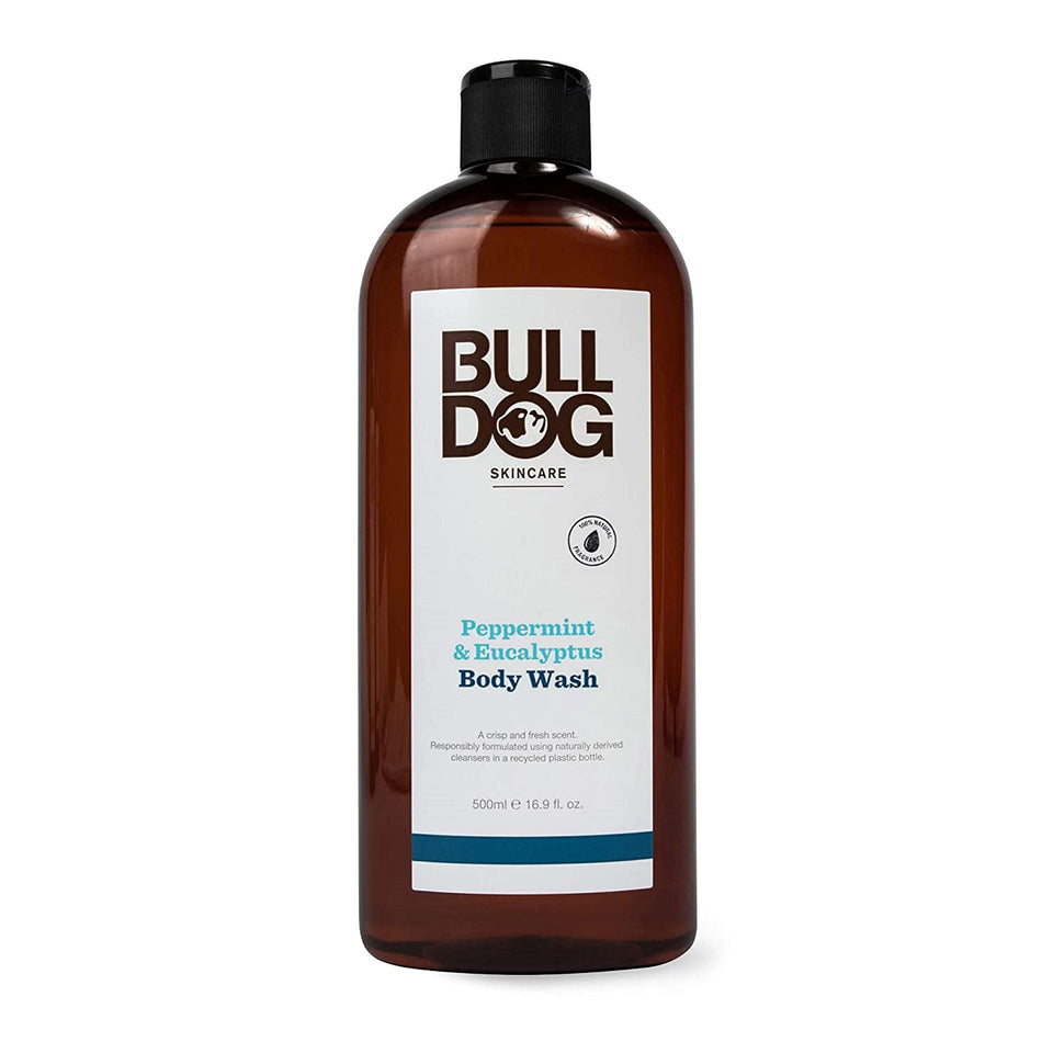 Bulldog front packaging showing peppermint eucalyptus scent and size benefit