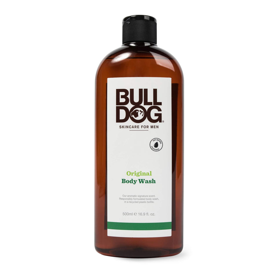 Bulldog front packaging showing bottle and label for easy identification and shelf appeal