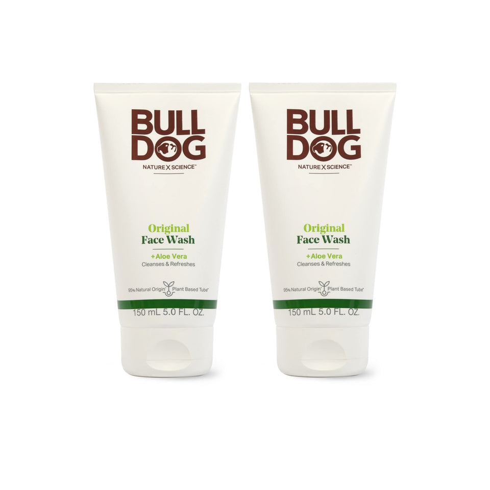 Bulldog Skincare for Men front packaging showing clear label and size benefit