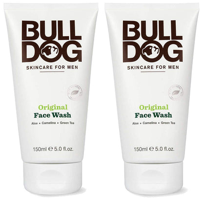 Bulldog front packaging showing original face wash, clear and simple branding for easy selection