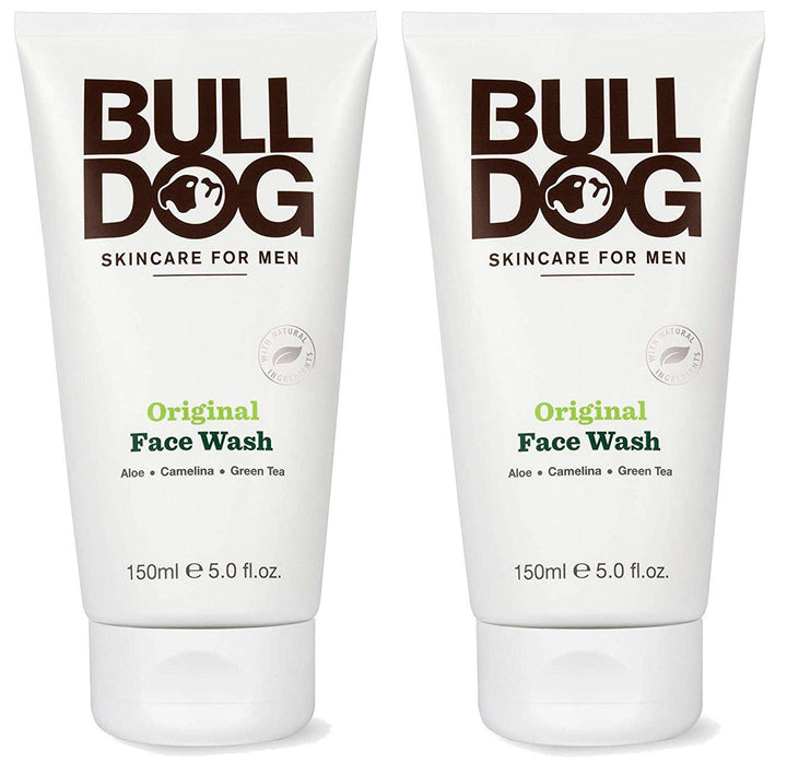 Bulldog front packaging showing original face wash, clear and simple branding for easy selection