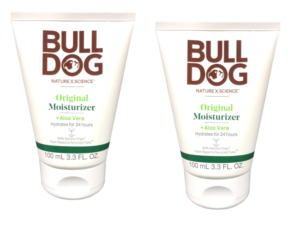 Bulldog Skincare front packaging showing two bottles and brand clarity for convenience