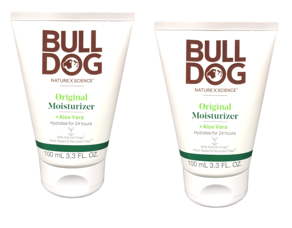 Bulldog Skincare front packaging showing two bottles and brand clarity for convenience