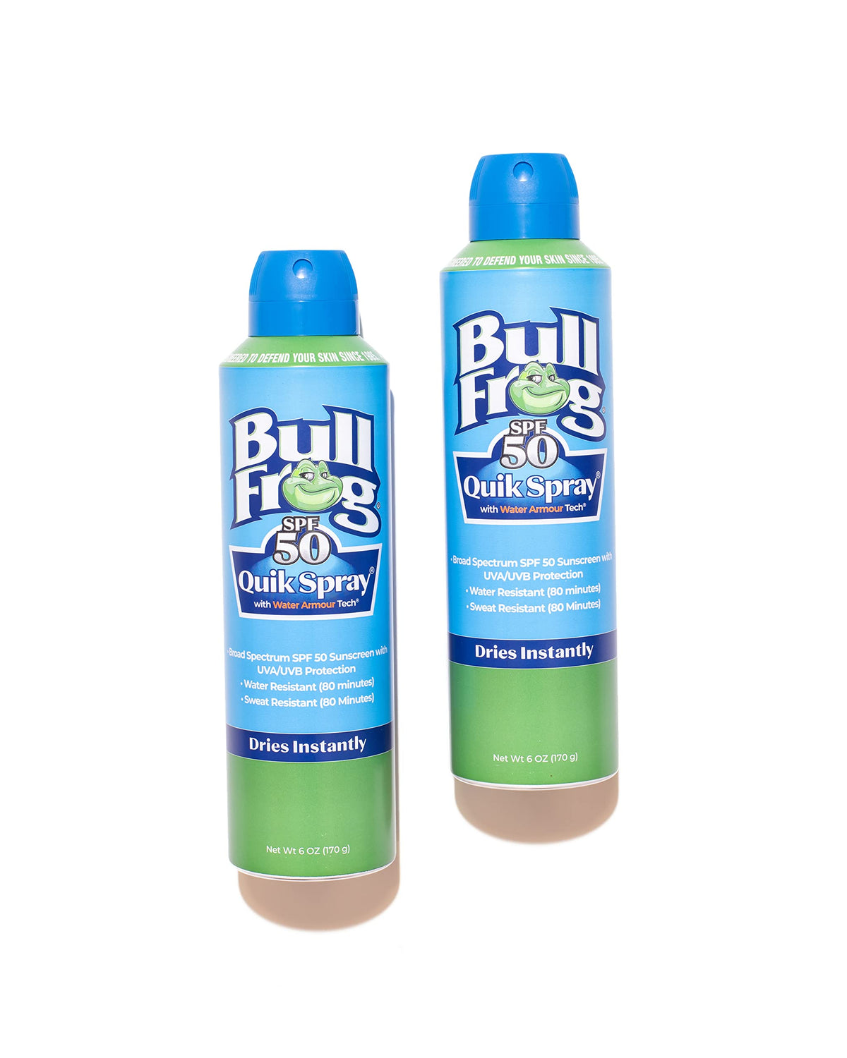 Hand holding Bullfrog can to show size and portability for travel