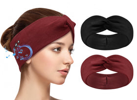 BULYPAZY front view of both red and black headbands showing style and included items