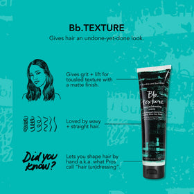 Bumble and bumble before and after scale showing added volume benefit