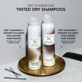 Bumble and bumble on bathroom counter illustrating travel-ready convenience