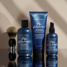 Bumble and bumble conditioner in shower scene showing easy application benefit