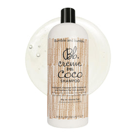 Bumble and bumble front packaging shows bottle and branding, highlights moisturizing benefits