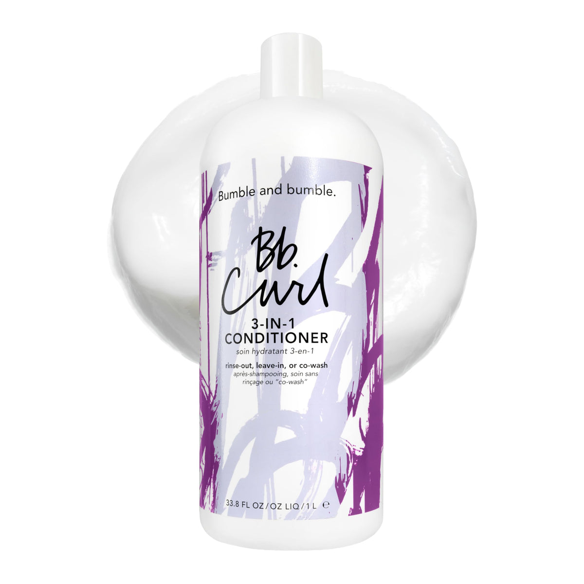 Bumble and bumble front bottle showing label and large size benefit