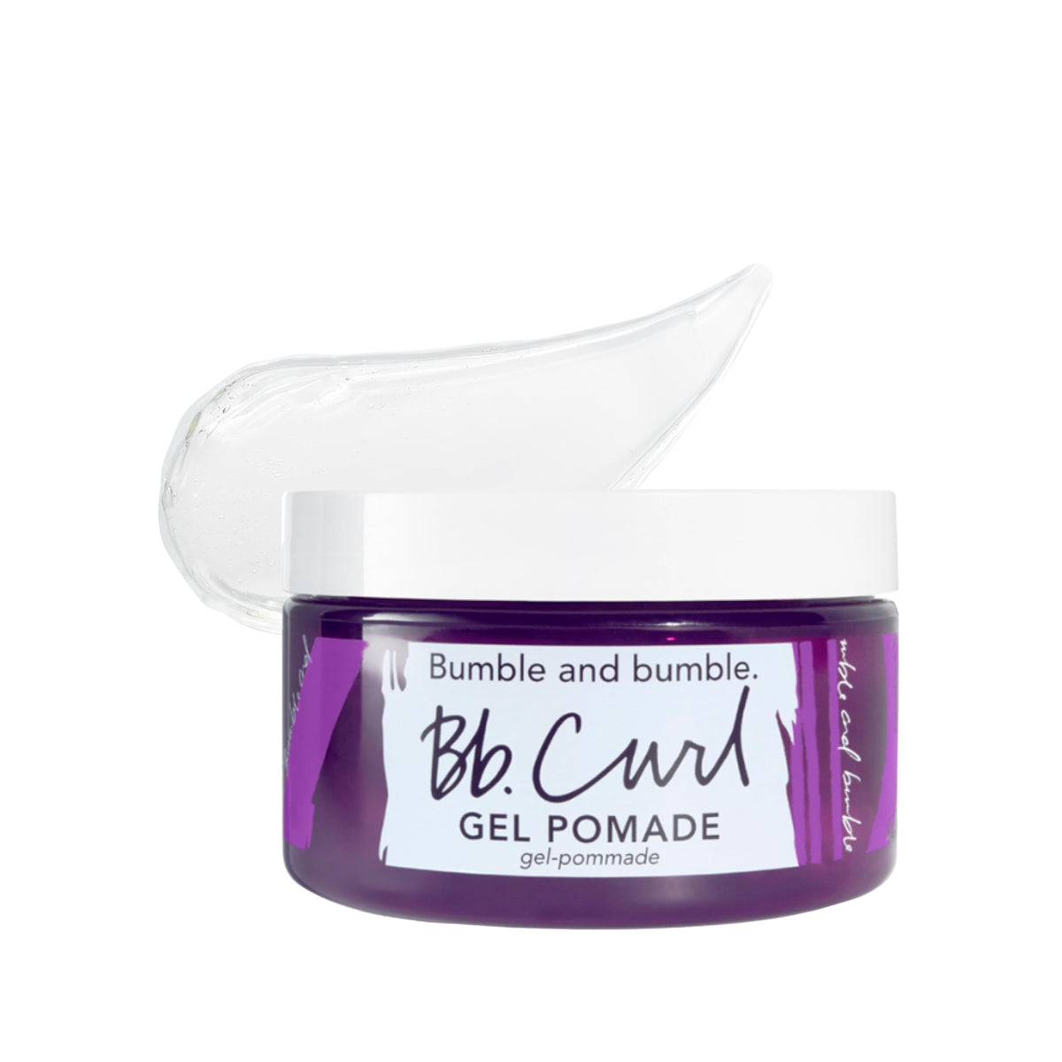 bumble and bumble jar front view highlighting product branding and glossy finish