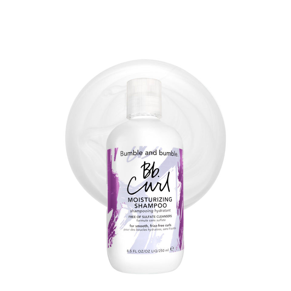 Bumble and bumble shampoo front packaging showing product and benefit of hydration