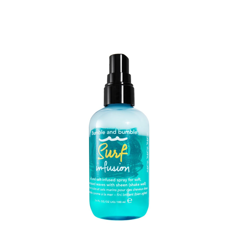 Bumble and bumble front bottle view showing branding and polished beach texture