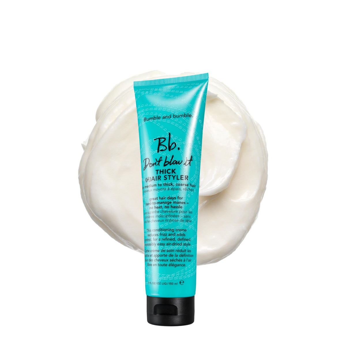 Bumble and bumble front packaging showing product and benefit of lightweight hold