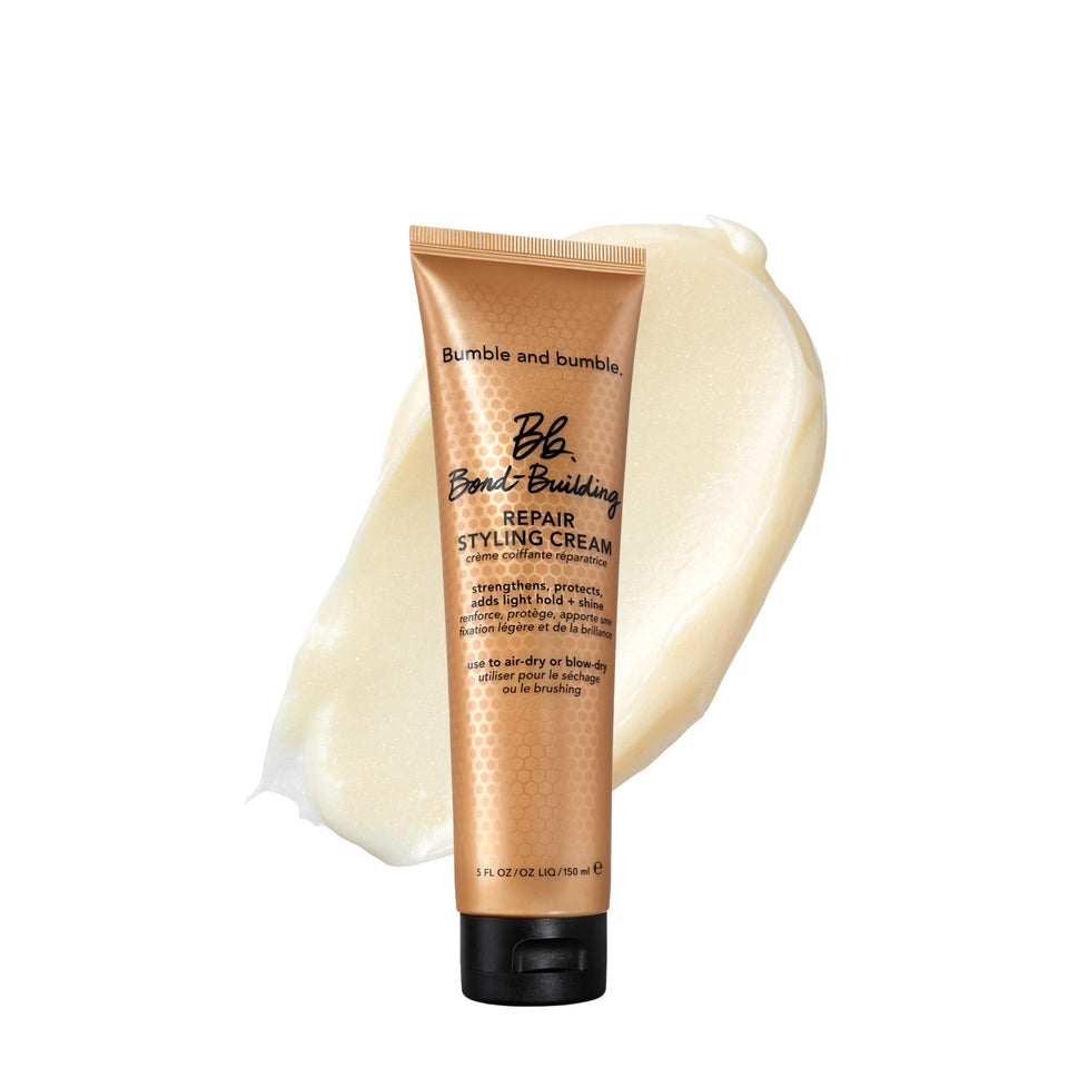 Bumble and bumble front packaging showing product and size benefits