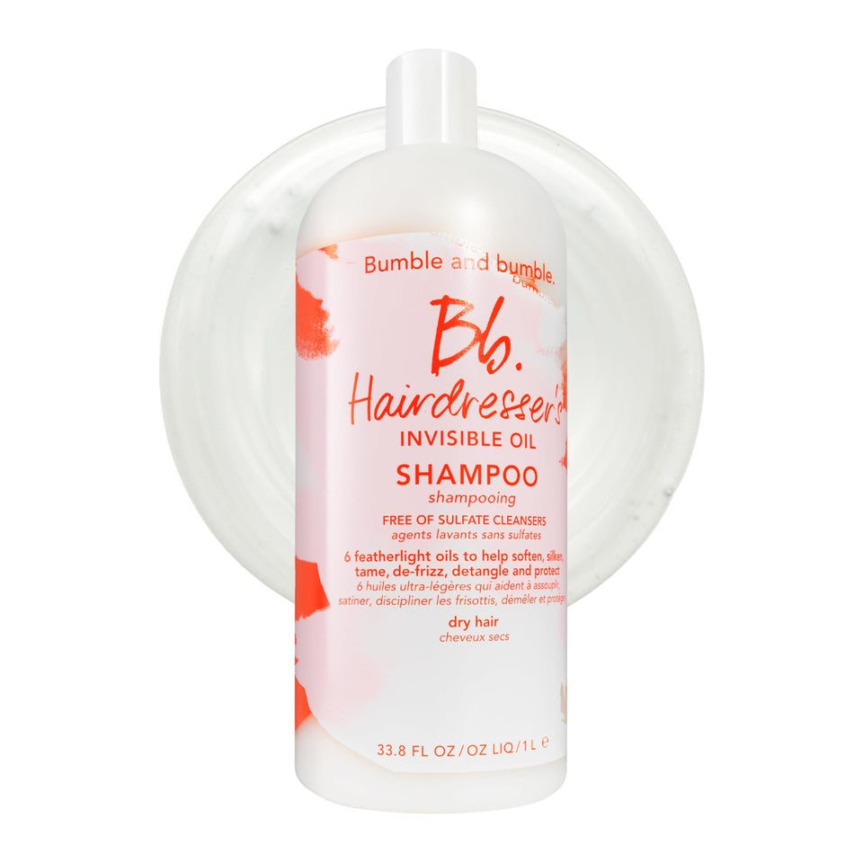 Bumble and bumble front bottle showing packaging and easy dispense benefit