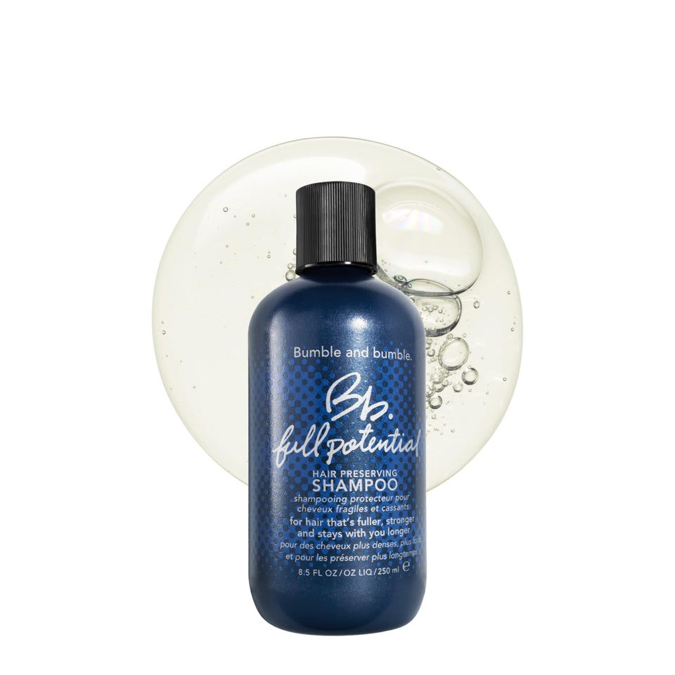 Bumble and bumble front packaging showing bottle and label for clear identification and trust