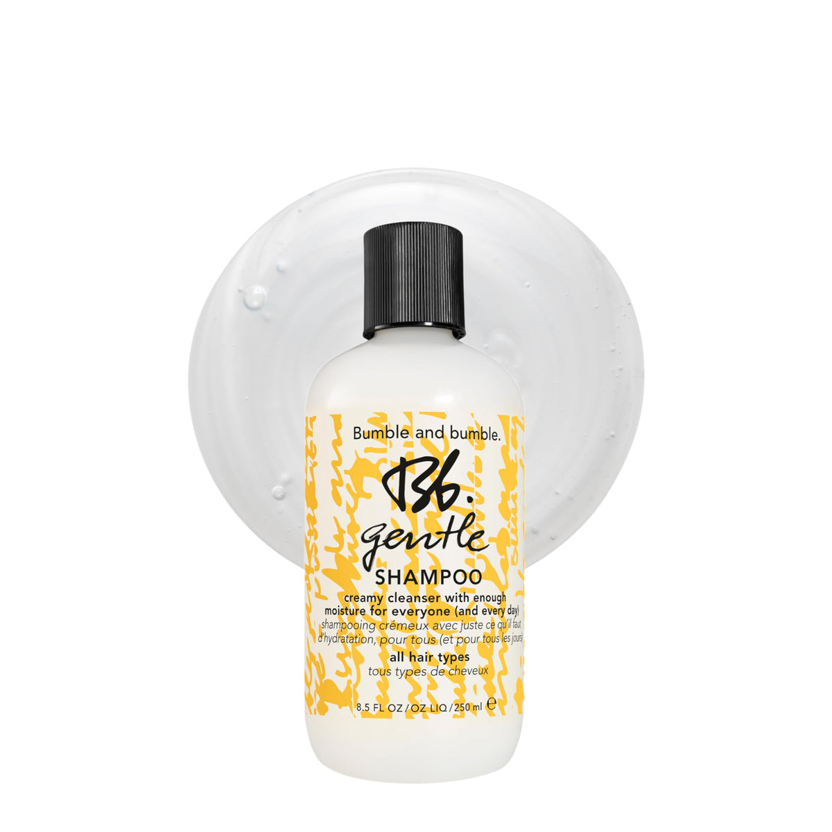 Bumble and bumble front bottle view showing daily hydrating formula benefits