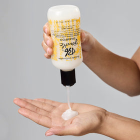 Bumble and bumble rich lather close-up demonstrating softening action