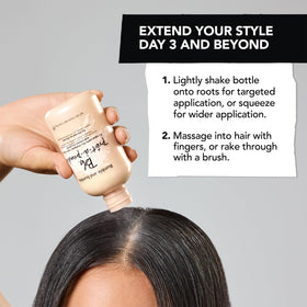 Bumble and bumble lifestyle shot of hair refreshed mid-day for natural volume