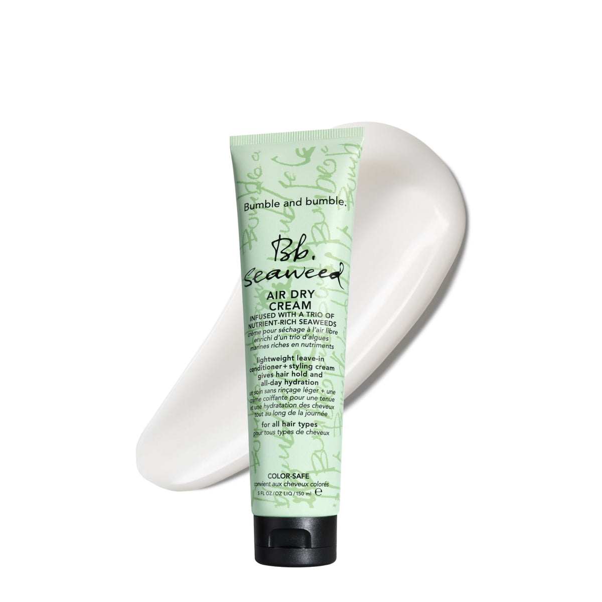 Bumble and bumble front packaging showing product and benefit of lightweight hydration