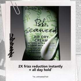 Bumble and bumble open cap revealing cream texture and quick absorption benefit