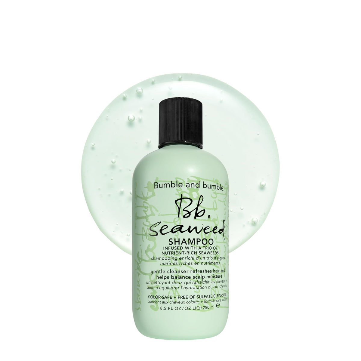 Bumble and bumble front bottle shot showing clean packaging and hydration benefit