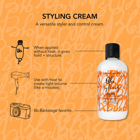 Bumble and bumble blow-dry demo creating soft volume and root lift with heat