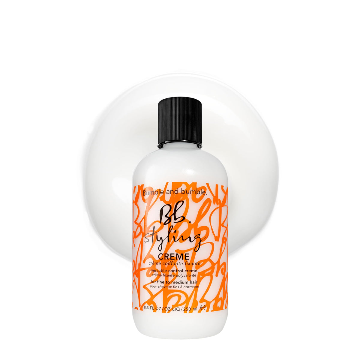 Bumble and bumble front packaging showing product and size, promotes easy styling