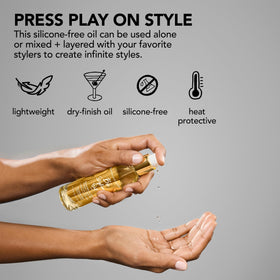 Bumble and bumble mini bottle in travel pouch emphasizing portability