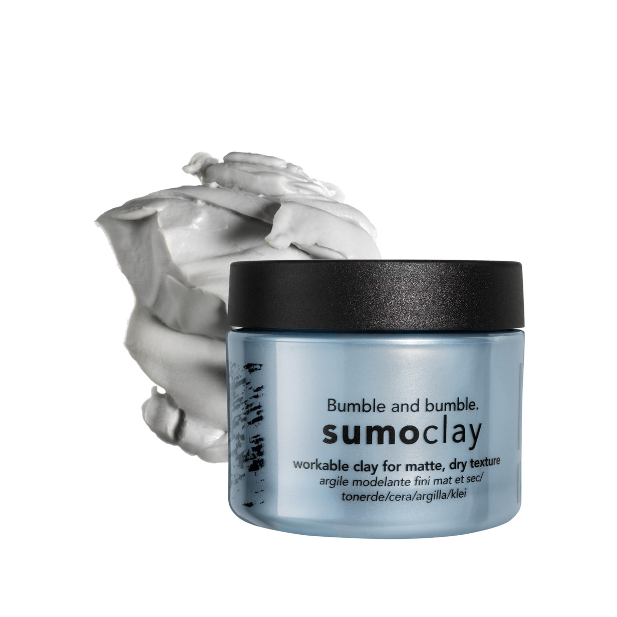 Bumble and bumble front packaging shows compact jar and clear label, great for travel