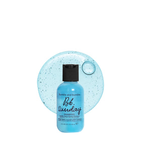 Bumble and bumble front packaging showing travel bottle and clarity benefit