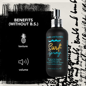 Bumble and bumble ingredient label highlighting kelp and seaweed extracts