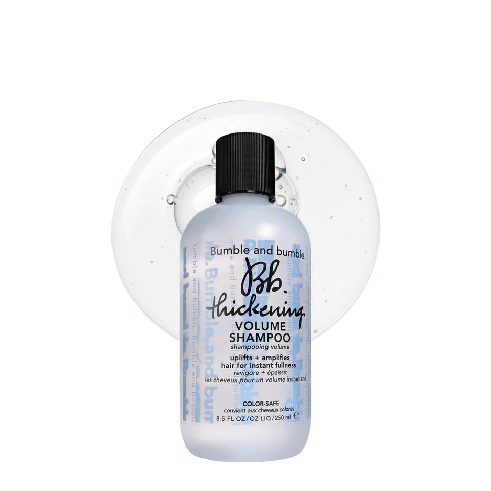Bumble and bumble front packaging showing lightweight volumizing benefit
