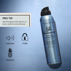Bumble and bumble travel sizes lined up for convenient on-the-go volume