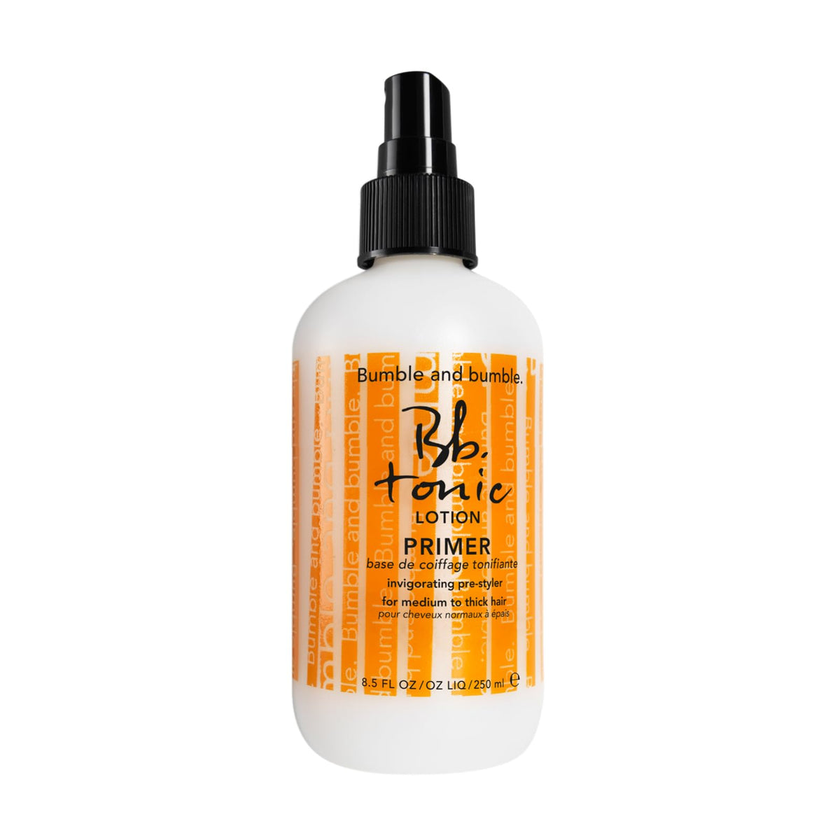 bumble and bumble front bottle shot showing tonic lotion benefit of refreshment