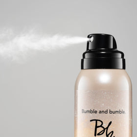 Bumble and bumble spray nozzle mid-action delivering invisible coverage