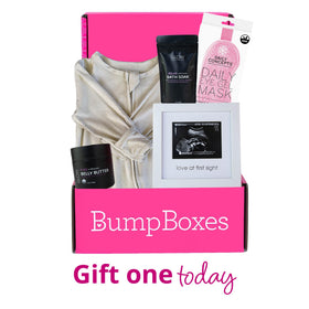 Bump Boxes sonogram frame holding ultrasound highlighting keepsake celebration benefit