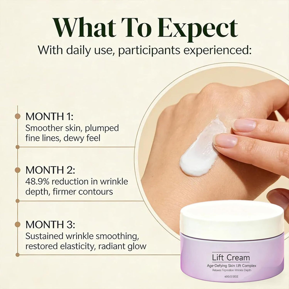 Bupposes open jar revealing Nour Wonder Cream contents and rich moisturizing look