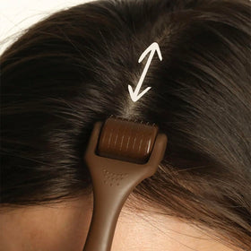 Bur Bur roller held in hand to show size and scale benefit: easy-to-handle at-home tool