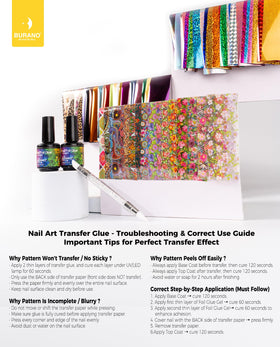 BURANO finished nails lifestyle shot showing polished foil accents and style
