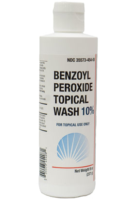 Burelpharma front packaging of 10% wash showing size and label for easy identification and travel