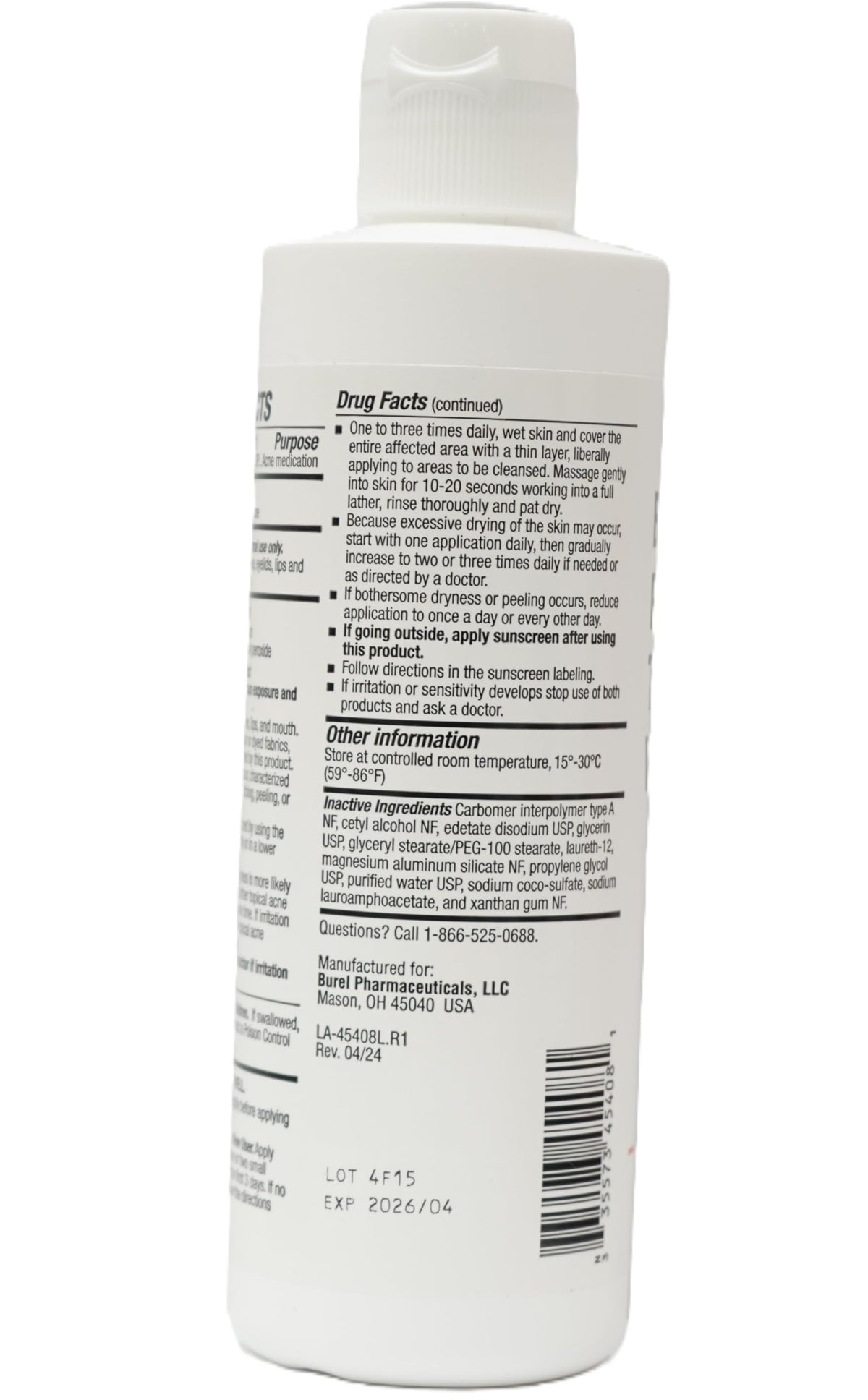 Burelpharma being applied to cheek during skincare routine for targeted breakout care