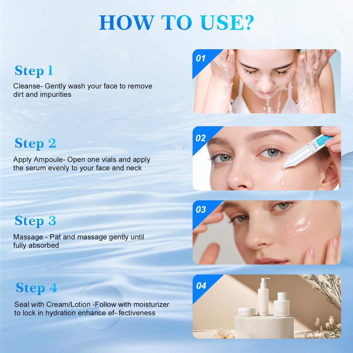 BurGift ampoule next to makeup brush for smoother makeup finish